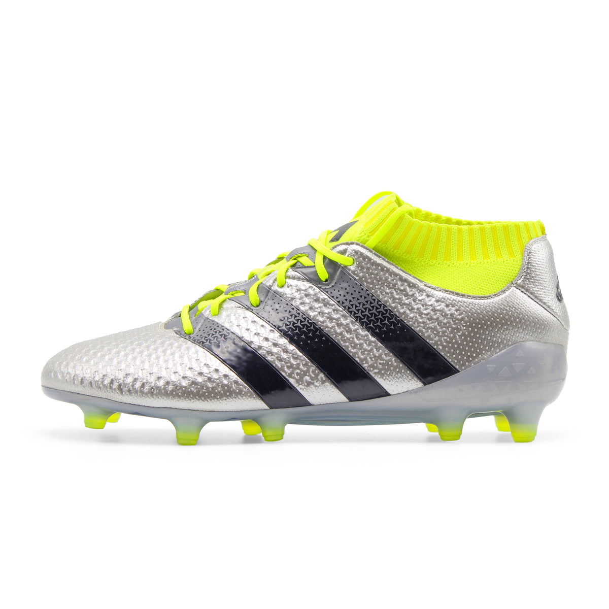 Adidas Ace 16.1 Primeknit FG/AG Silver/ Black/ Yellow S76469 