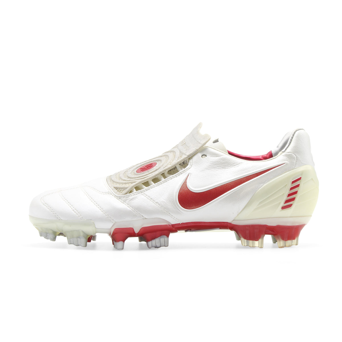 Nike T90 Laser II FG White Grey Red 318814 161 Classic Boots Matter