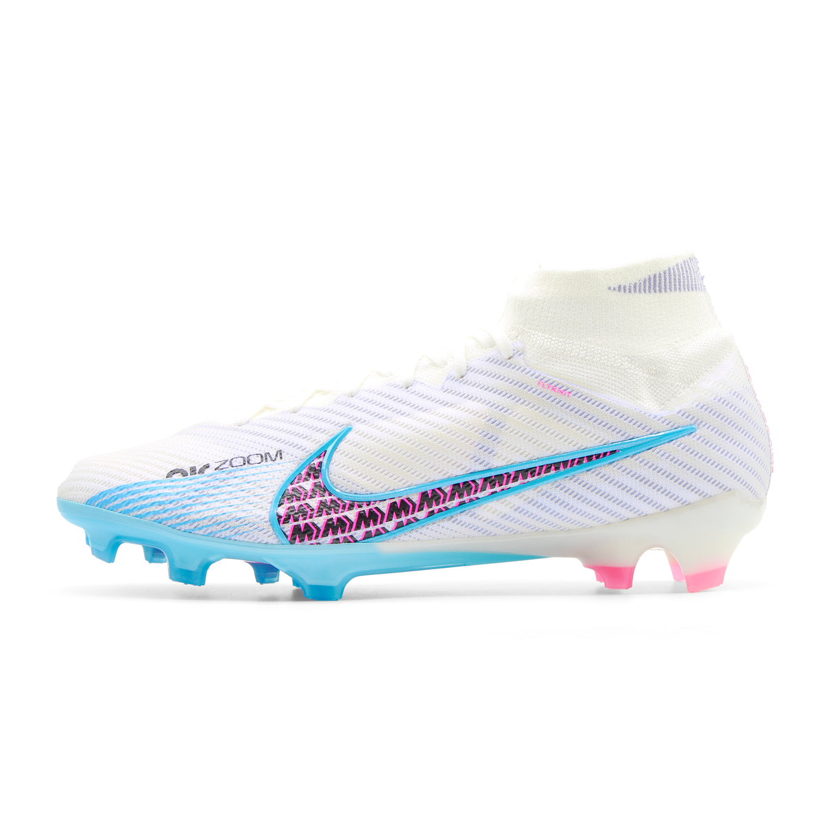 Nike Zoom Mercurial Superfly 9 Elite FG Blast Pack - White/Blue/Pink ...