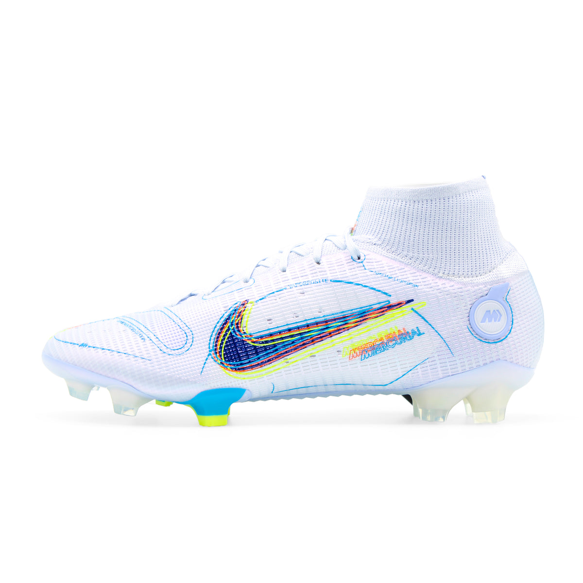 Nike Mercurial Superfly 8 Elite FG The Progress - White/Blue/Volt ...