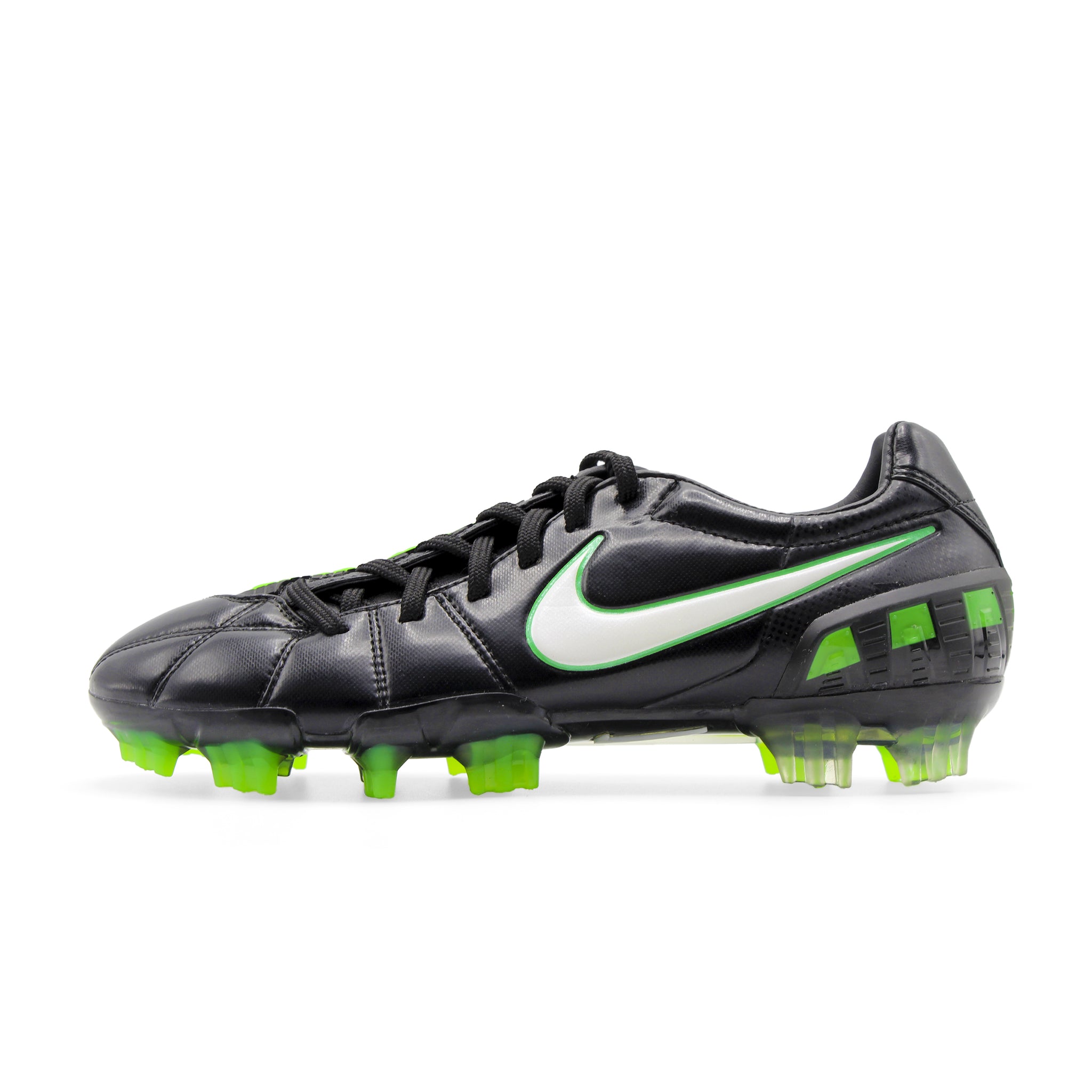 Nike T90 Laser III FG Black Green White 385423 013 Classic Boots Matter